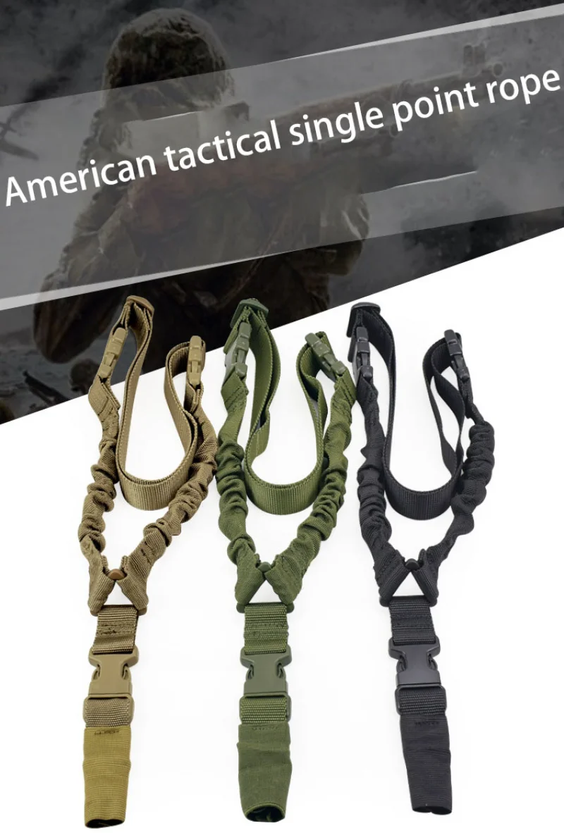 

Tactical Shoulder Strap Single Point Rifle Rope Military Sling Adjustable Shotgun Gun Strap Army Airsoft Hunting Accessories