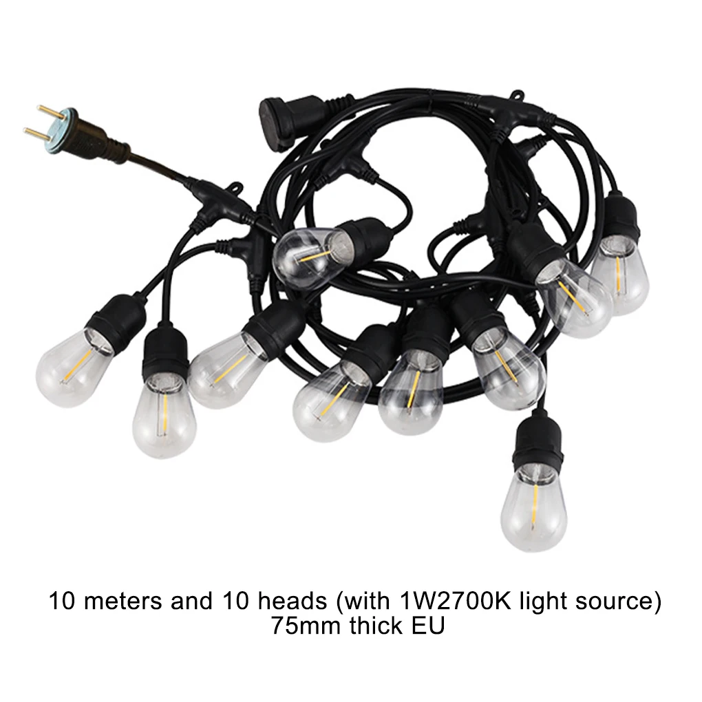 

Safe And Sturdy Ambiance With Integrated Molding Light String With Flame-retardant Materials Are 5 m 10 heads 75mm