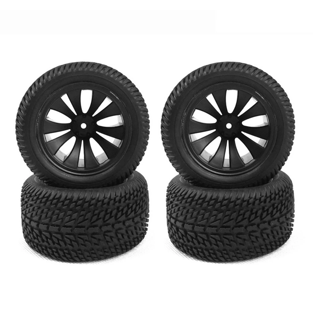 

4Pcs 90mm Rubber Tires Tyre Wheel for Wltoys 144001 124019 12428 104001 Haiboxing 16889 SG1601 RC Car Upgrade