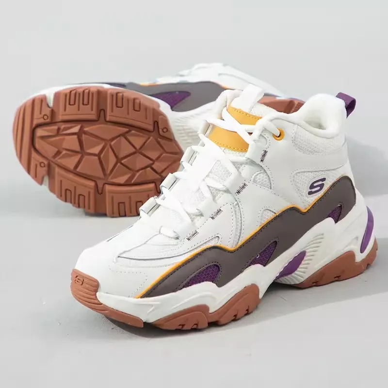 Skechers Женская спортивная обувь Летняя новая модная дышащая повседневная Легкая