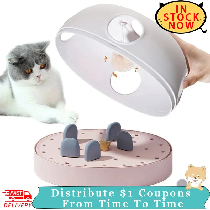 

Cat Toy Track Ball 3 In 1 Pet Plush Interactive Intelligence Toys For Cats Games Treat Puzzle Toy Amusing Training Katten Tunnel