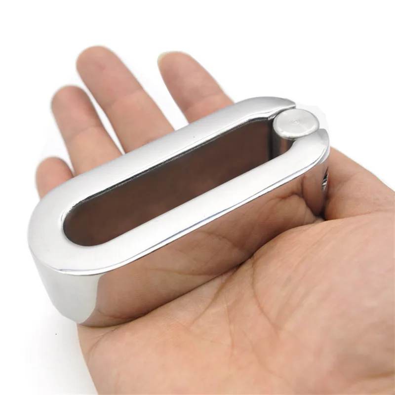 Подвеска для мошонки Мужская из нержавеющей стали плоская металлическая - купить