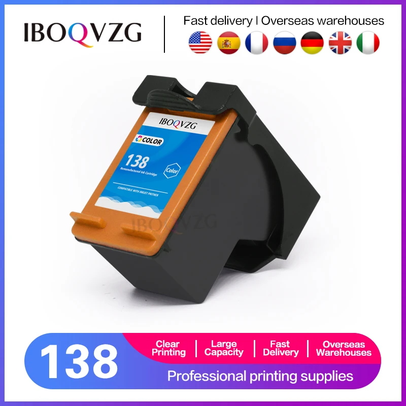 

Восстановленные чернильные картриджи IBOQVZG для HP138 XL 138XL PHOTOSMART C3185 C3188 C3190 C3193 C3194 B8330 B8338 B8350 B8353