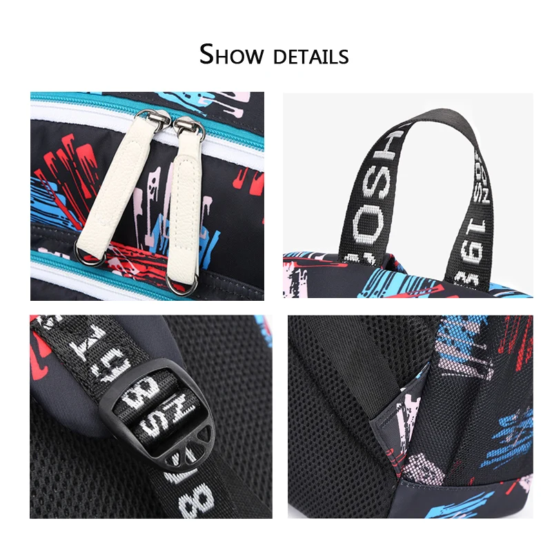 Couple's Backpack USB Large Capacity Oxford Cloth School Bag Can Print Anime Picture Bag mochila escolar niña school backpack