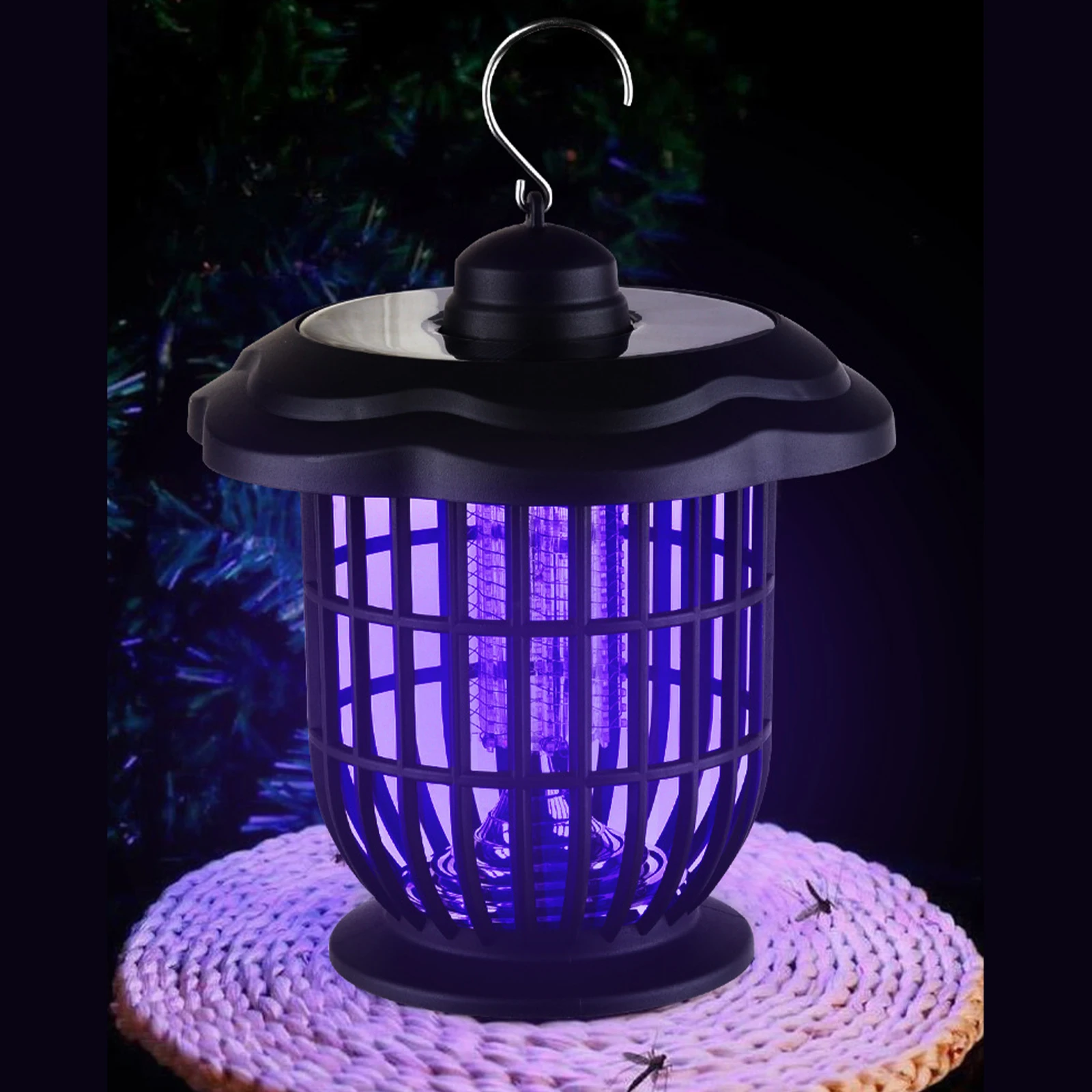 ZK20 Solar energy outdoor lighting courtyard lawn mosquito repellent and fly killing lamp light control sensor + human body sens