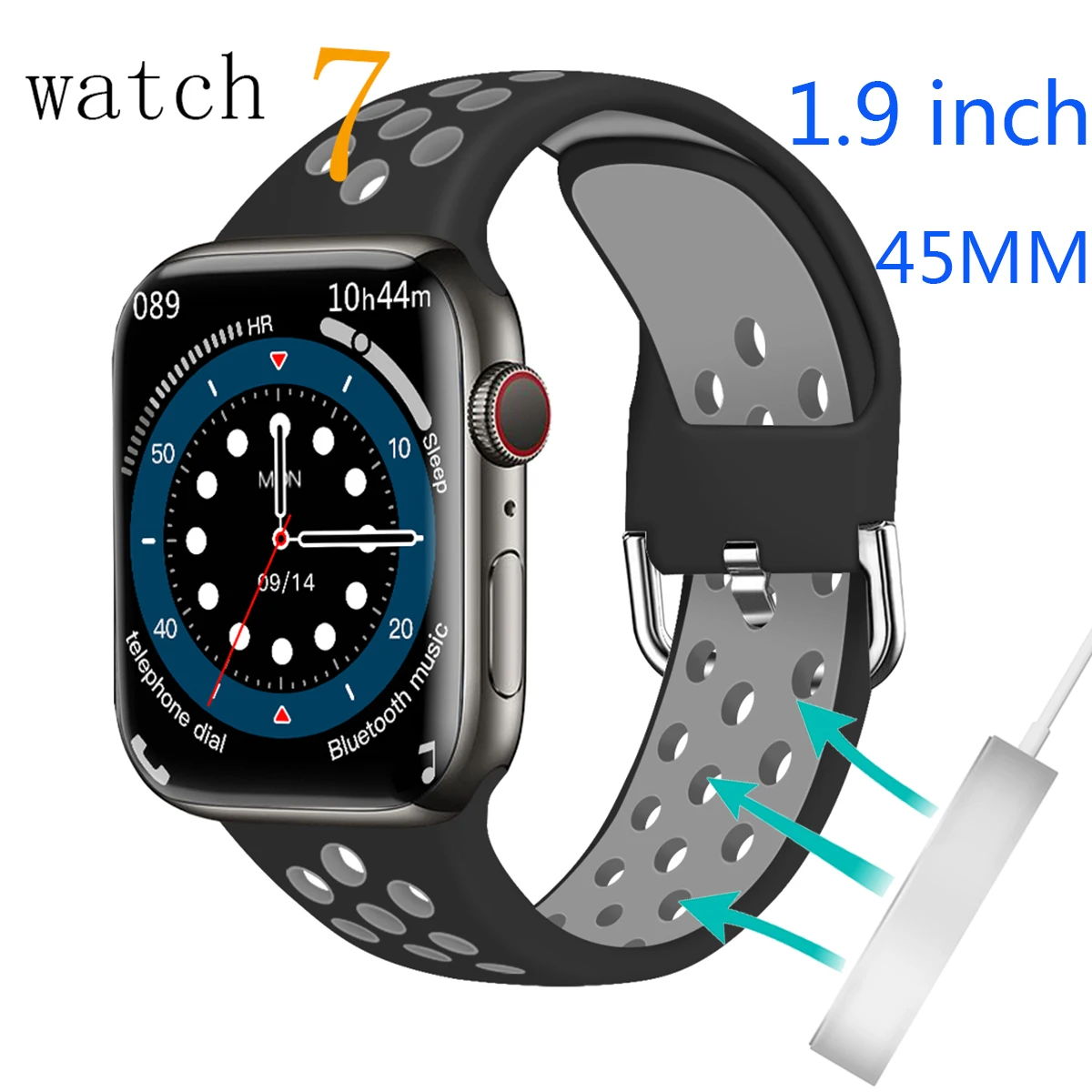 

Watch 7 PK DT7 MAX W27 Pro W37 IWO Smartwatch Series 7 45MM 1.9" Screen NFC GPS Track Men Smart Watch Women for Apple A