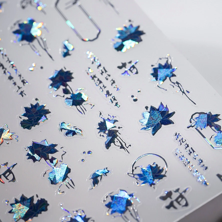 Красивые ретро синие цветущие Лотос цветок золотой рыбкой в китайском стиле