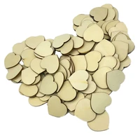 100pcs creative lovely fashion wooden slices wood chips diy accessories for decoration craft home wedding