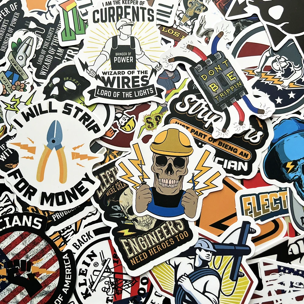 50 наклеек в виде этикеток для электрической сварки мотоцикла ноутбука