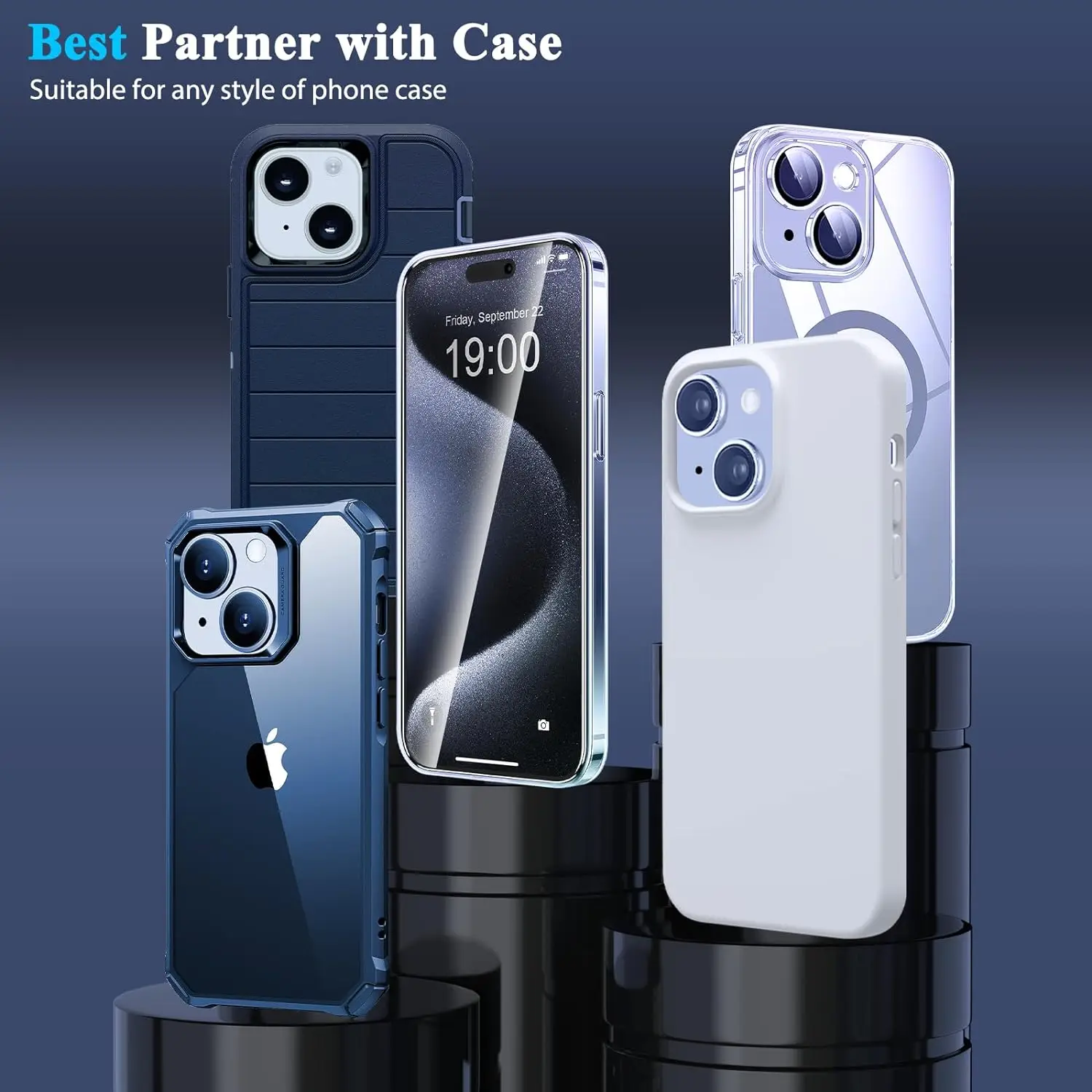 6 в 1 для iPhone 16 Pro Max Защитная пленка экрана с полным покрытием из закаленного