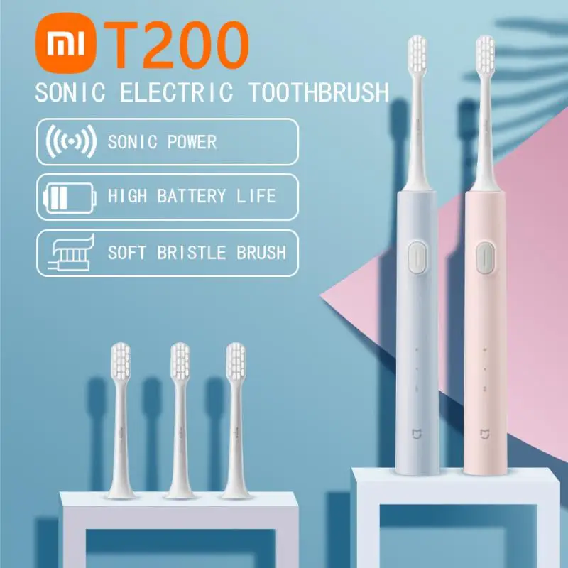 

Xiaomi Mijia T200 Sonic Electric Toothbrush Smart Tooth Brush Teeth Whitening USB Rechargeable IPX7 Waterproof For Toothbrushes