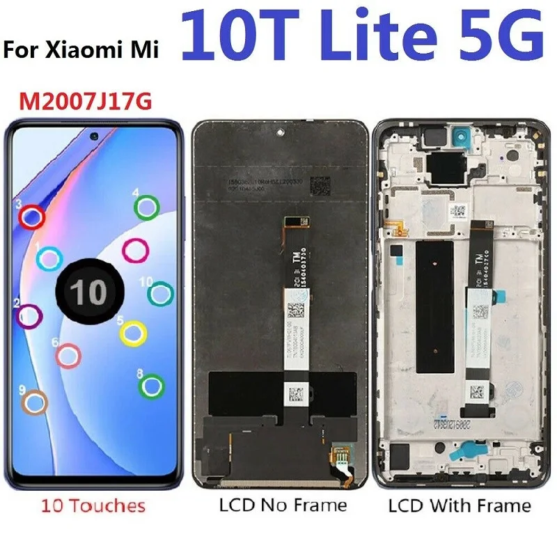 

For Xiaomi 10t lite 5g LCD touch screen digitizer for Xiaomi 10t lite 5g m2007j17g display