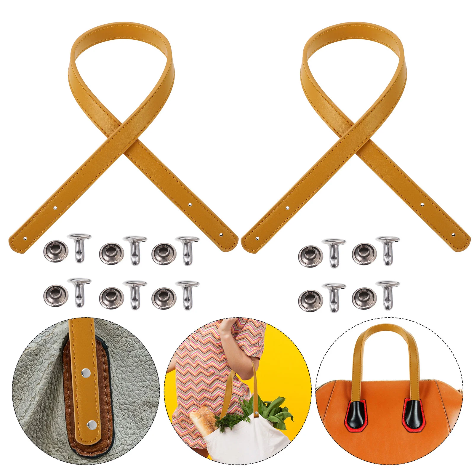 

Strap Straps Purse Handbag Handles Replacement Pu Shoulder Chain Crossbody Adjustable Wallet Metal