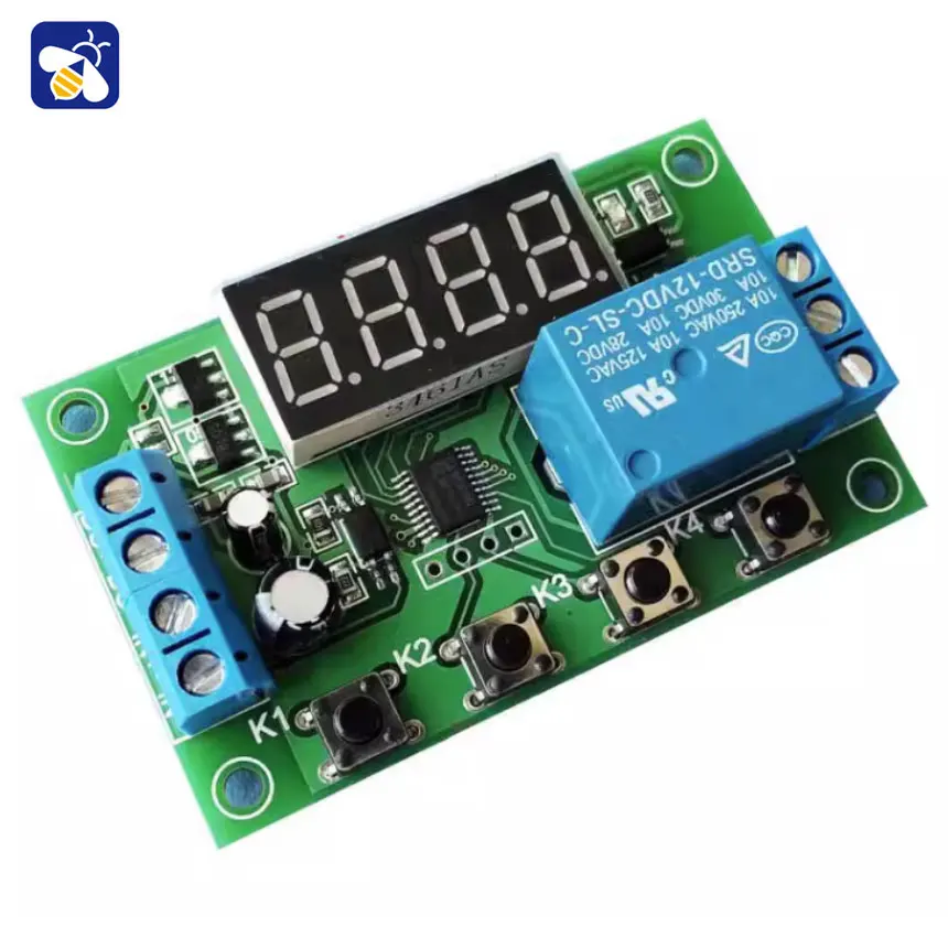 

1-channel Relay Module Cyclic Trigger Delay Power-Off Timer Circuit YYC-2S 5V12V24V Delay Switch