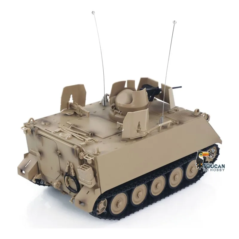 Фото Радиоуправляемая модель танка RTR Tongde 1/16 M2412-B M113A1 ACAV с ИК-датчиком, вращением турели на 360°, эффектом дыма, звуком и радиоуправлением, электрическая модель Panzer №5