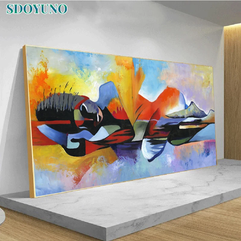 

Набор для рисования по номерам на холсте SDOYUNO, 60x120 см