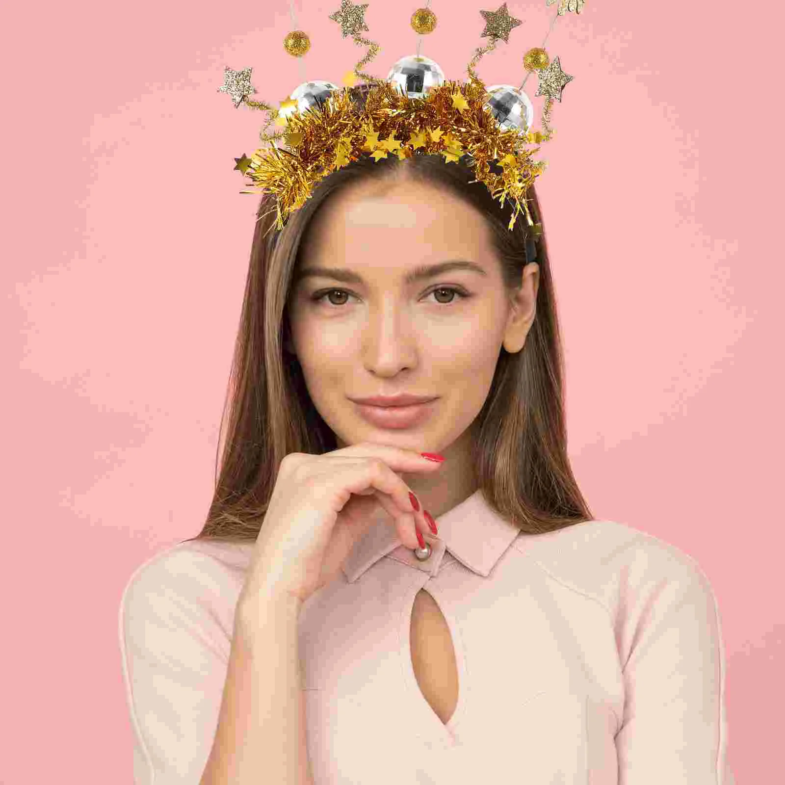 

New Year Headband Firework Headband Star Bopper Hairband New Year Party Prop