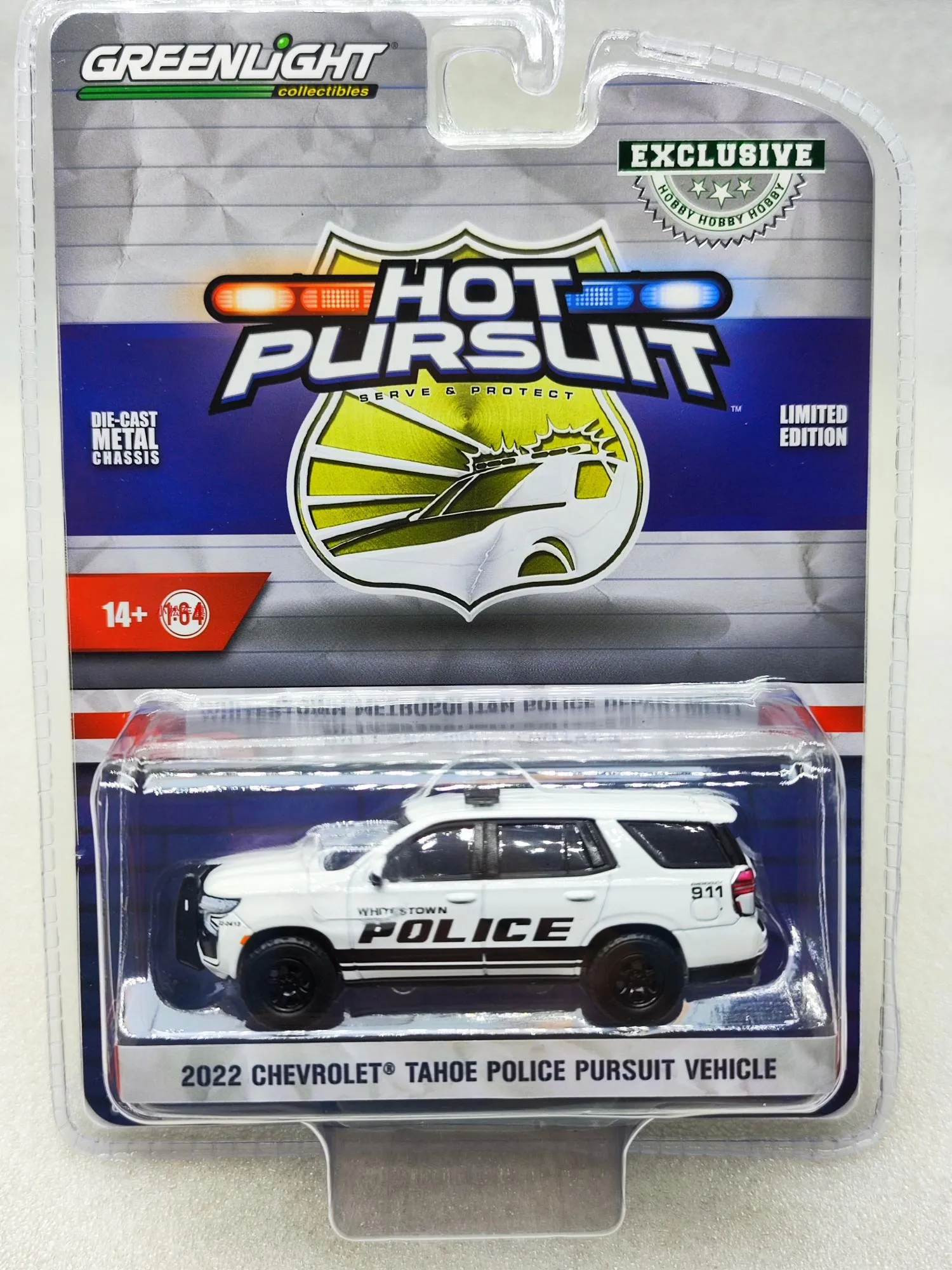 

GreenLight 1/64 Scale Car Toys 2022 Chevrolet Tahoe Police Pursuit Vehicle Diecast Metal Model Toy For Boys Kids Collection Gift