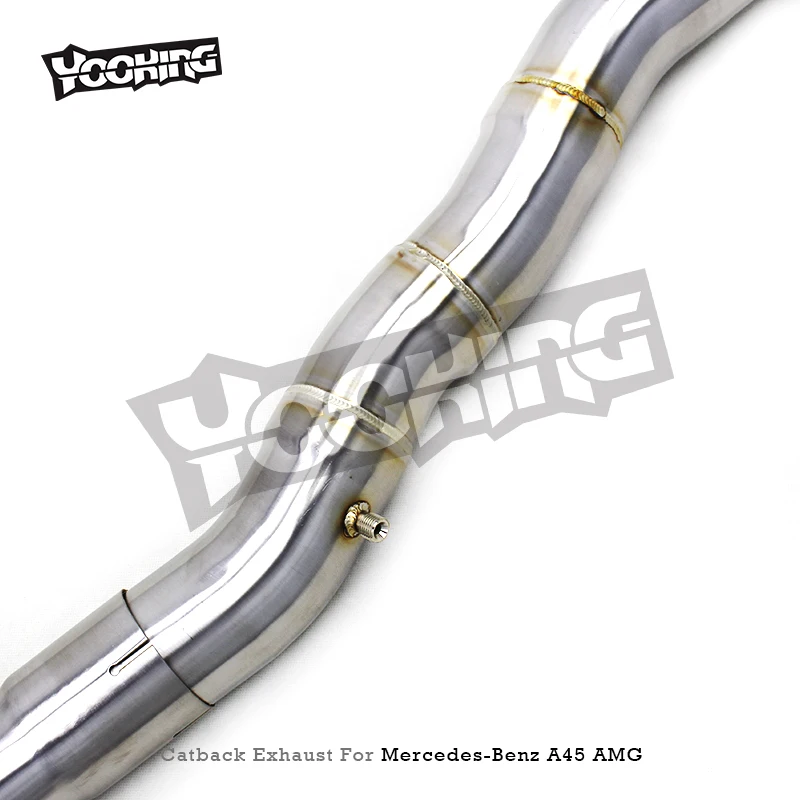 Фото Выхлопная система Yooking Valvetronic для Mercedes-Benz A45 S AMG W177 2.0T 2020-2023, нержавеющая сталь, глушитель с управлением. №3