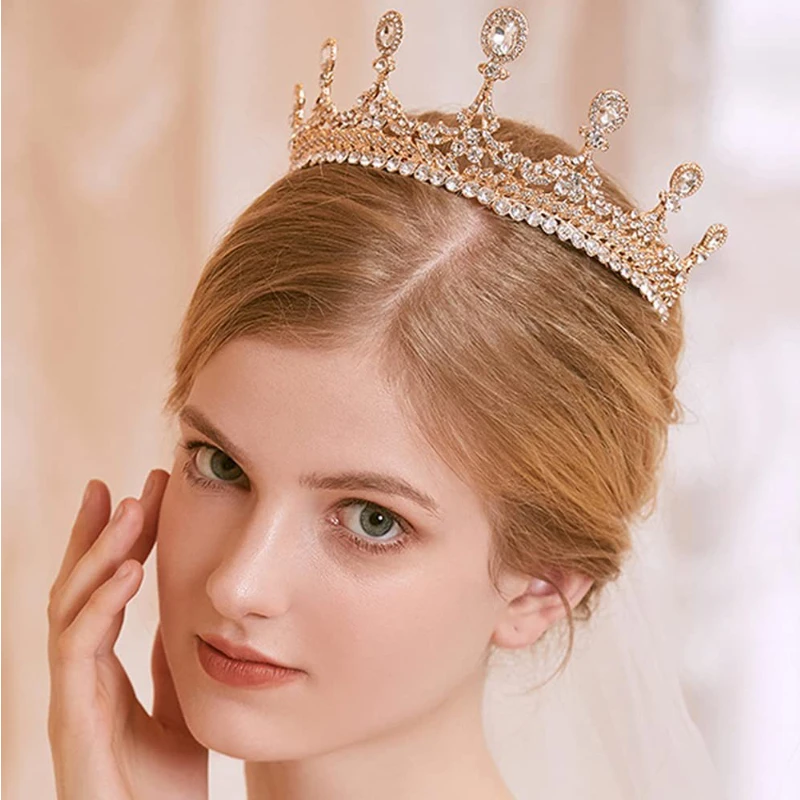 

Свадебная Корона головной убор Алмазный жемчуг украшение для волос платье Благородные Аксессуары для девочек