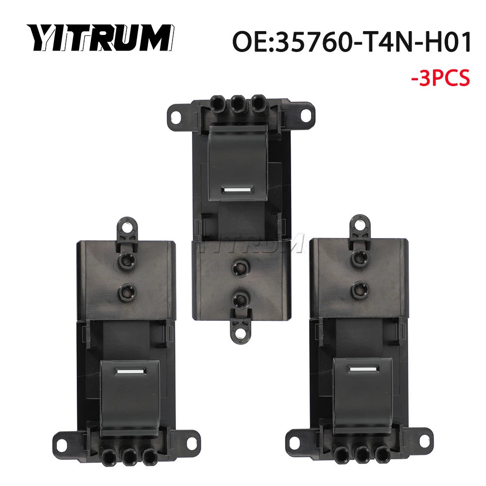 

YITRUM 35760-T4N-H01 пассажирское стекло переключатель управления кнопка подъемника регулятор для Honda Fit HR-V HRV 2015-2020