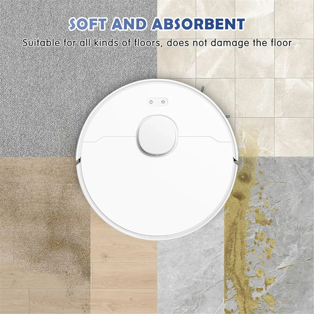 Набор из 10 швабр для L10s Ultra/L10s Pro Ultra/L20 Ultra Heat/ X10 + Вакуумный робот моющийся