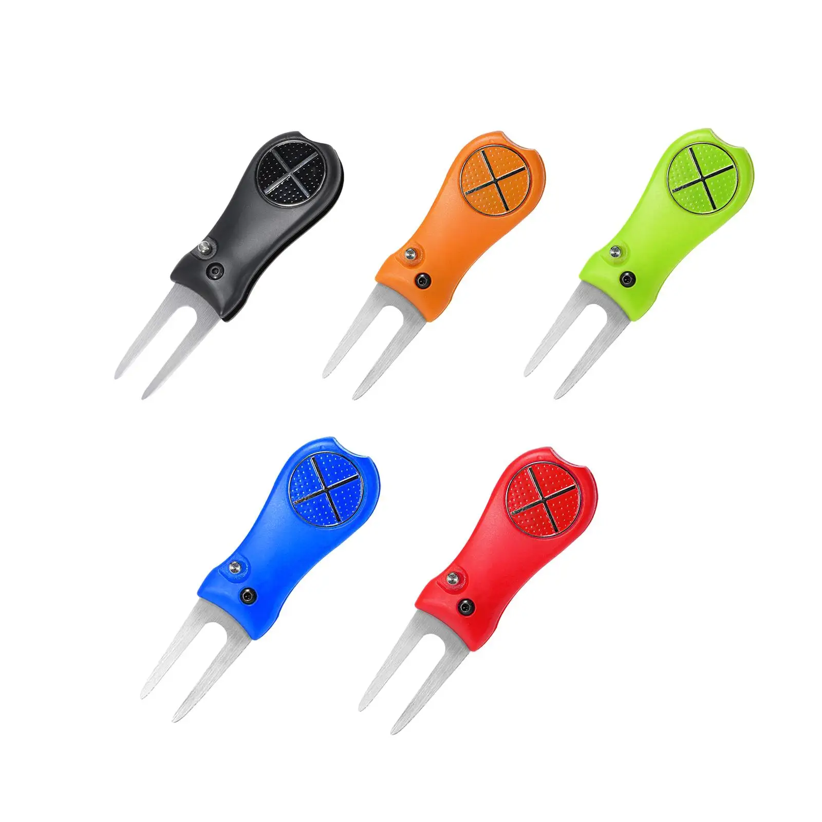 

Golf Divot Repair Tool Folding Golf Tool Golf Putting Green Fork for Golfer Practice Women Men Birthday Gifts Stadium Supplies
