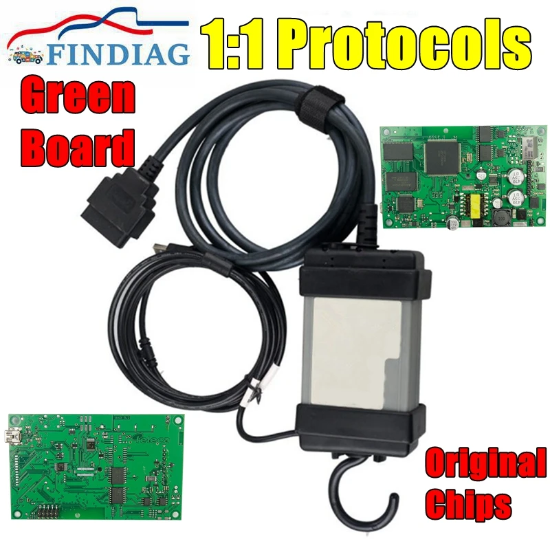 2015A новые модели, полный чип EWD 2014D с оригинальной зеленой печатной платой OBD2, автомобильный диагностический сканер с поддержкой нескольких языков