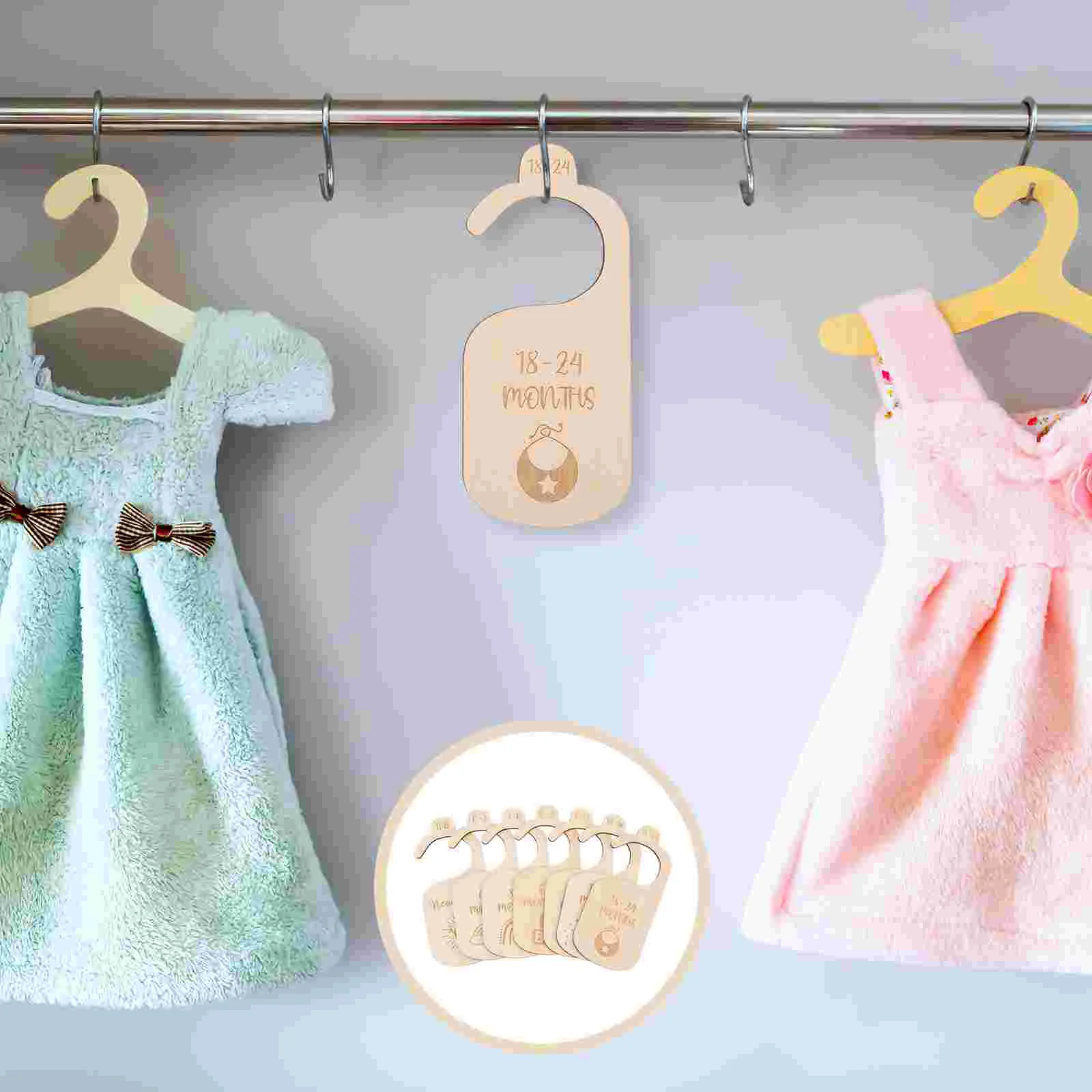 

7pcs Baby Closet Clothing Size Divider Wardrobe Dividers Baby Clothes Organizer