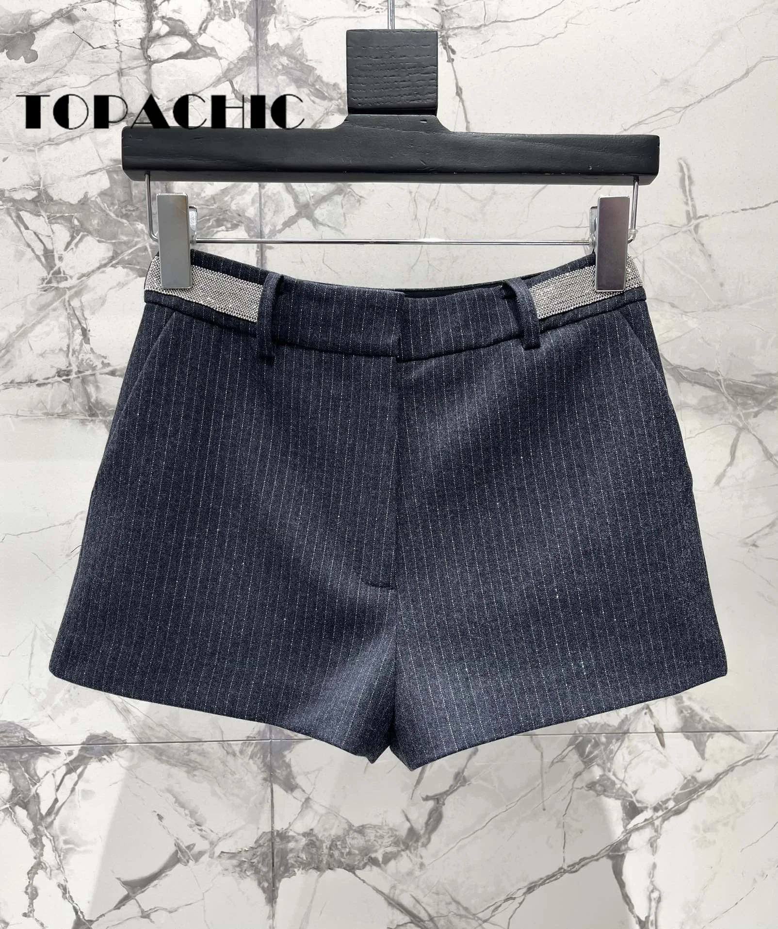 11.7 TOPACHIC-Женский яркий шелковый полосатый комплект из 4 предметов: пиджак с