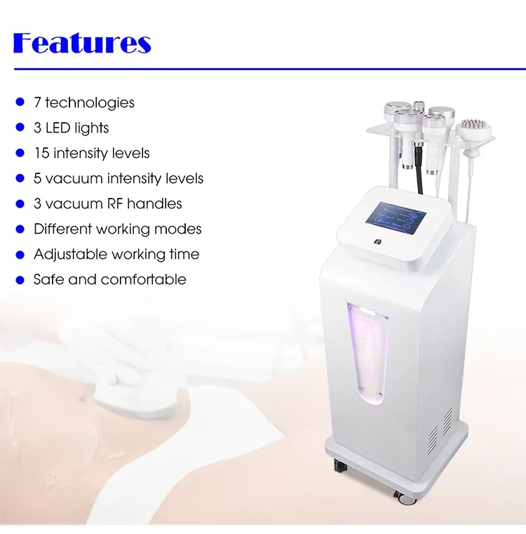 Ультразвуковой аппарат для контуринга тела ecografo 5d кавитация 80k 6 в 1