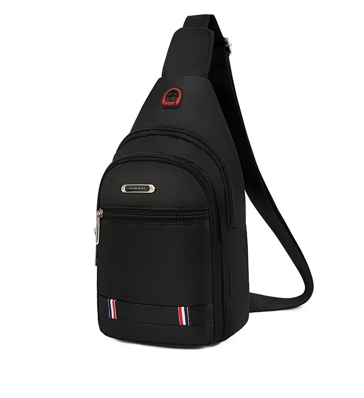 

Chest Bag Men's Shoulder Messenger Bag Leisure Crossbody Bag Waterproof and Hard-Wearing Oxford Cloth Cross Body Chest Bag Trend