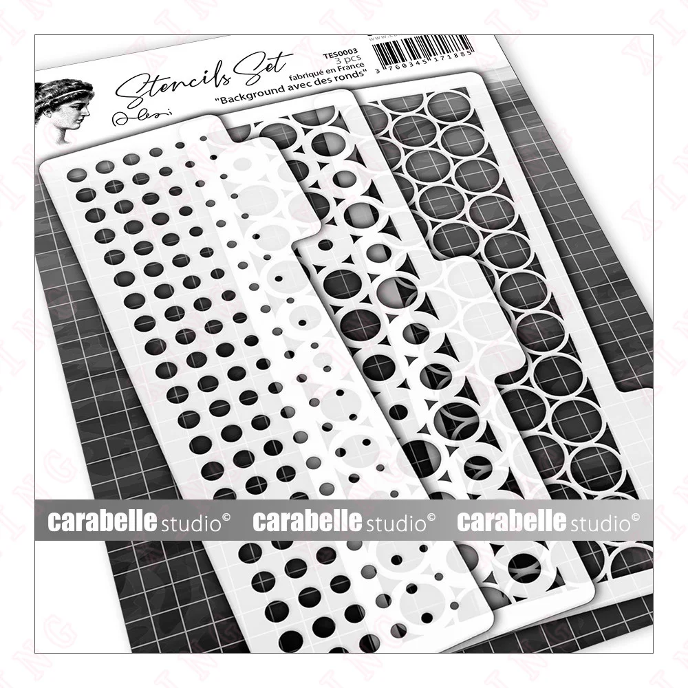 

New Diy 2023 Craft Dies Background with Rounds Layering Stencil Painting Scrapbook Coloring Embossing Album Card Decorative Mold
