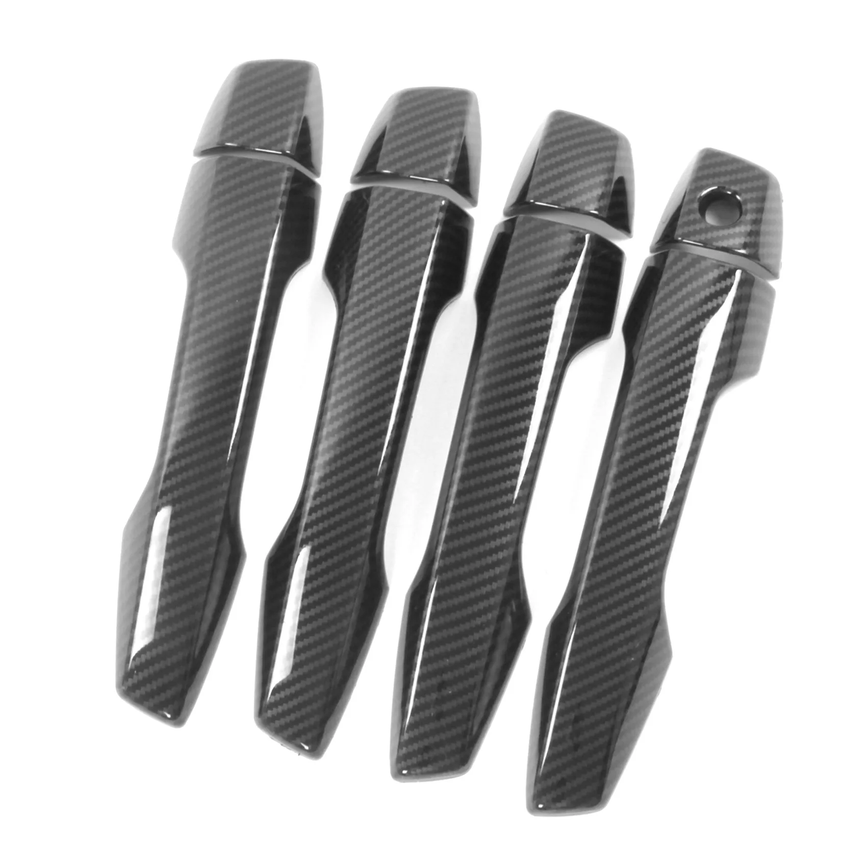 

Car Carbon Fiber ABS Door Handle Cover Trim Fit for Mitsubishi Xpander 2022 2023