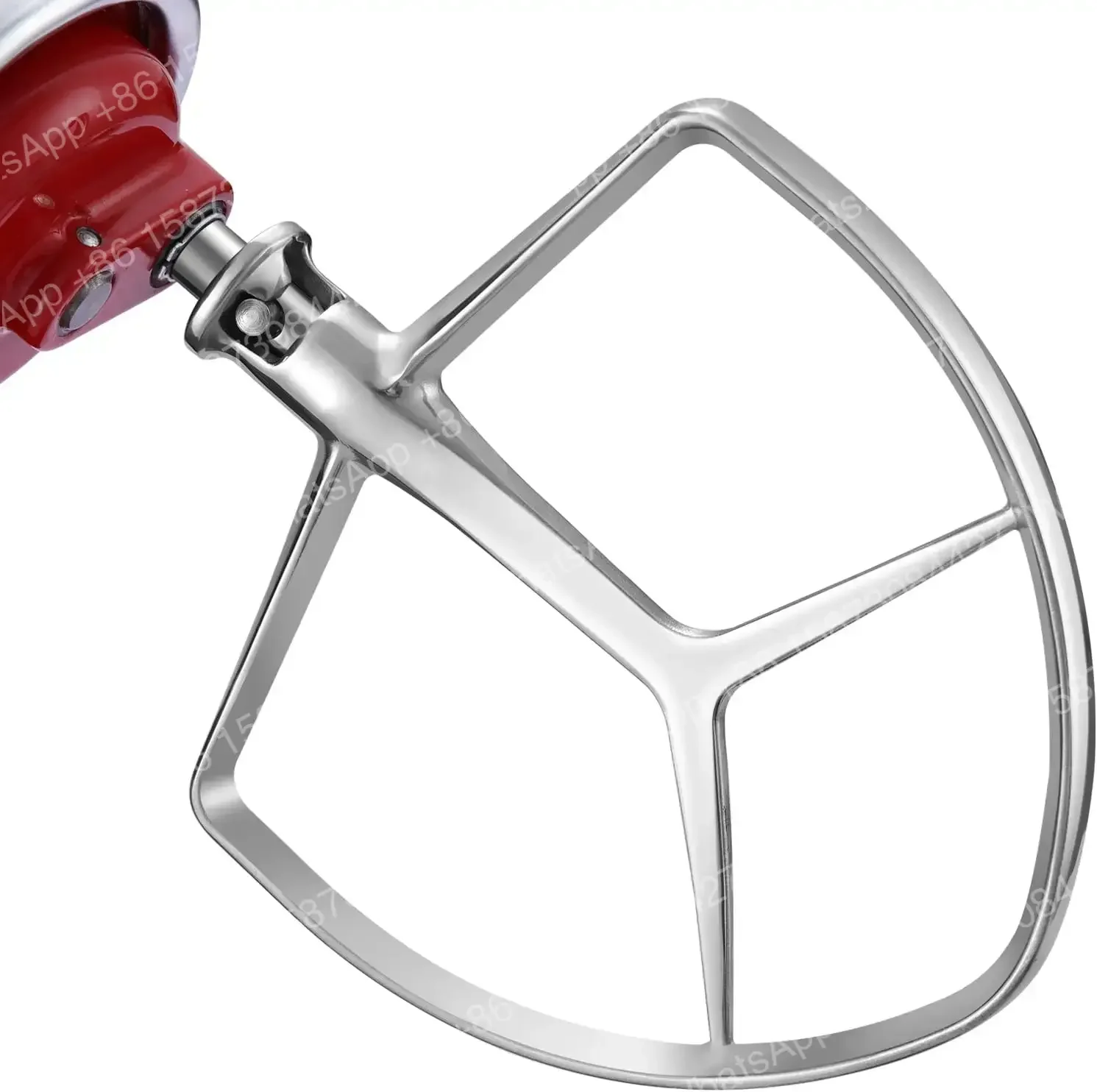 Фото Насадка-венчик из нержавеющей стали для миксера KitchenAid 7 кварт с подъемной чашей, запасная часть, замена крюка для теста, аналог KA7QCFB №1