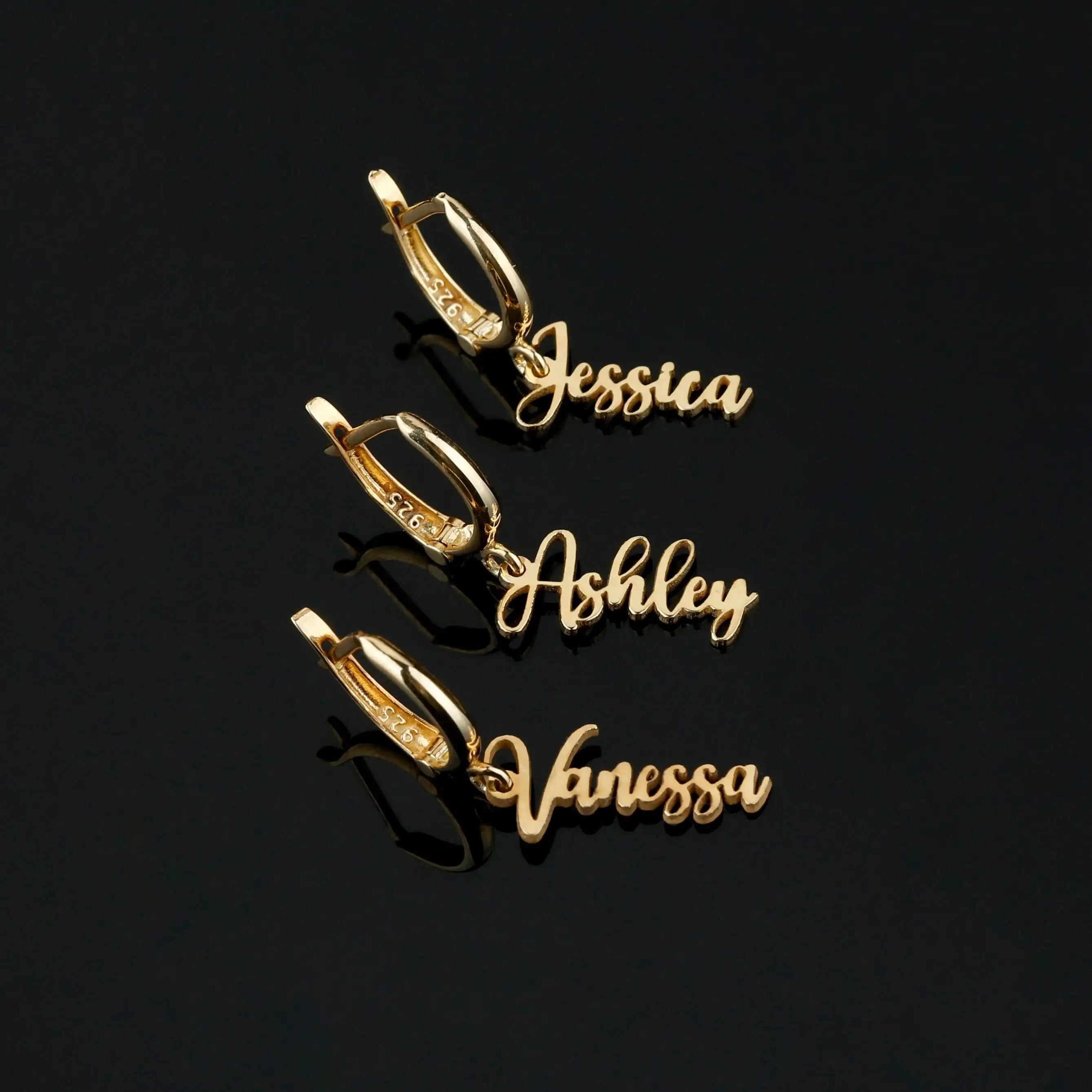 

Custom Name Drop Earrings Unusual Personalized Stainless Steel Dangle Letter for Women Friend Gold Charm Jewelry Gift