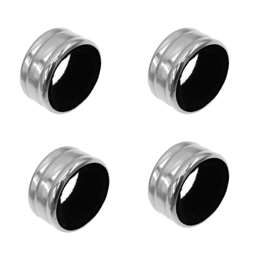 

4 Bottle Drip Collar Stainless Steel Anti Overflow Neck Ring Stop Accessories for Home Kitchen Restaurant with Stripe
