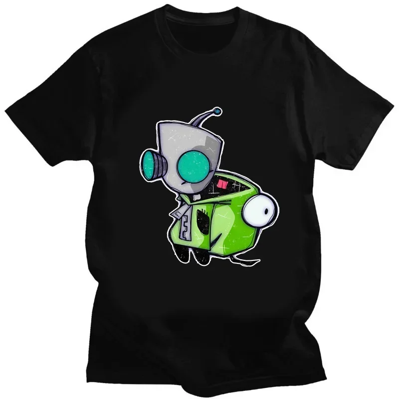 Футболка Invader Zim Graphic Kawaii Image Men Women Retro Shir модная футболка с милым мультяшным