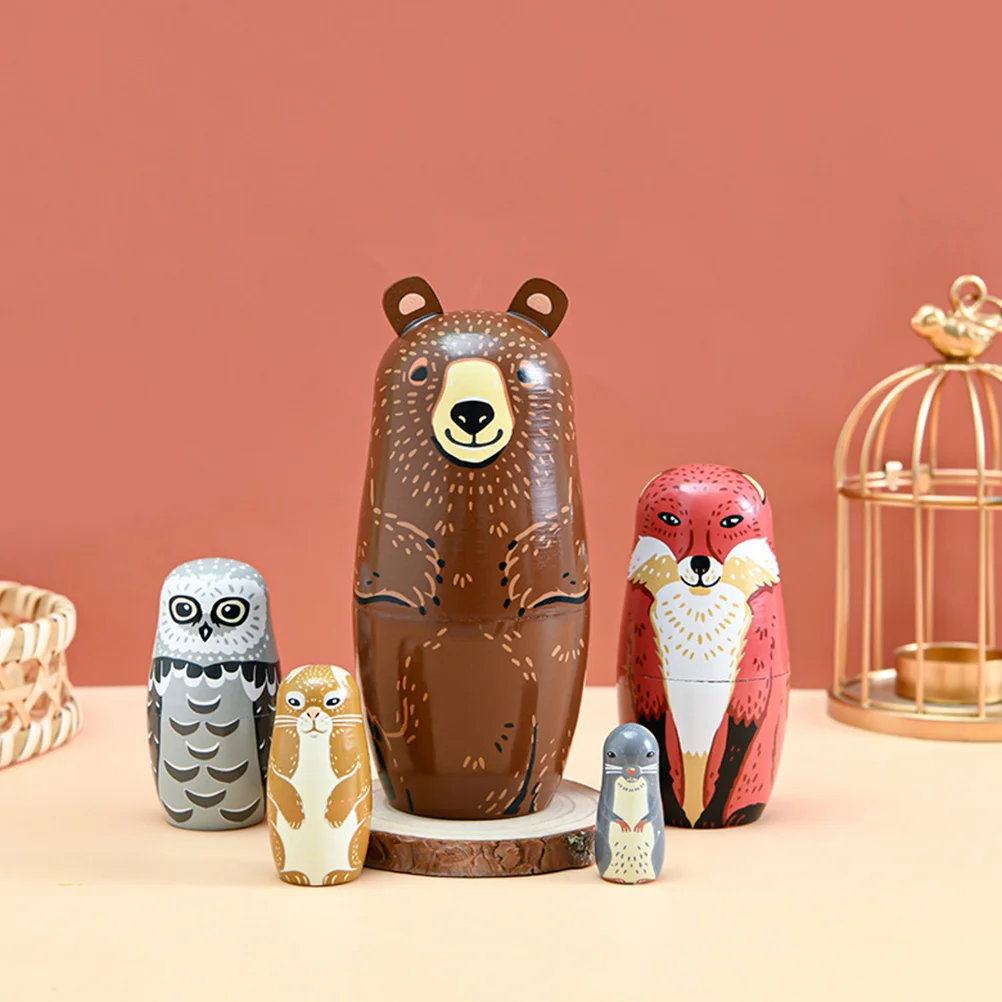 Матрешка детские игрушки расписные штабелируемые куклы гнездовые русские