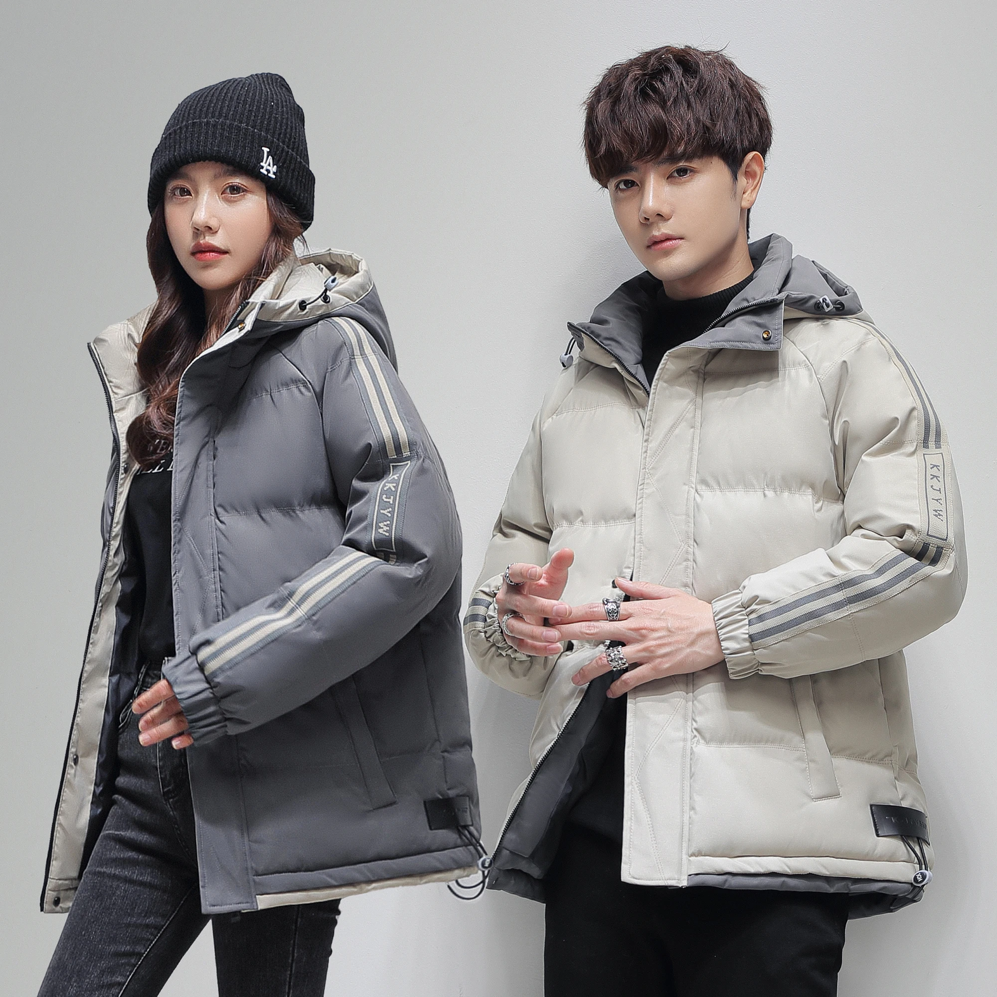 Winter Hooded Parkas Windbreaker Fashion Thermal Coats Mens Thick Warm Glossy Shiny Jackets Brand Outwear Men's Clothings