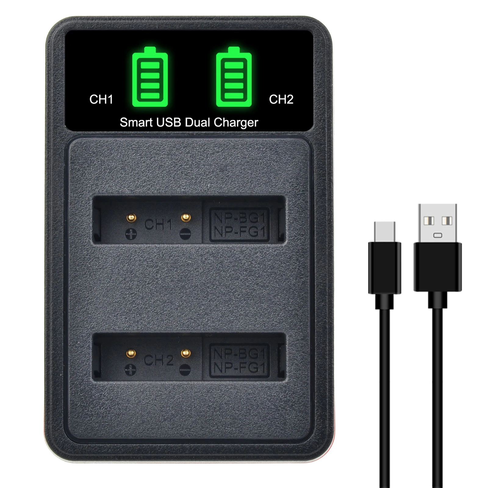 DuraPro NP-BG1 NP-FG1 Battery + LED Dual Charger для Sony Cyber-Shot DSC-W100 DSC-WX1 DSC-H50 DSC-H55 DSC-H7