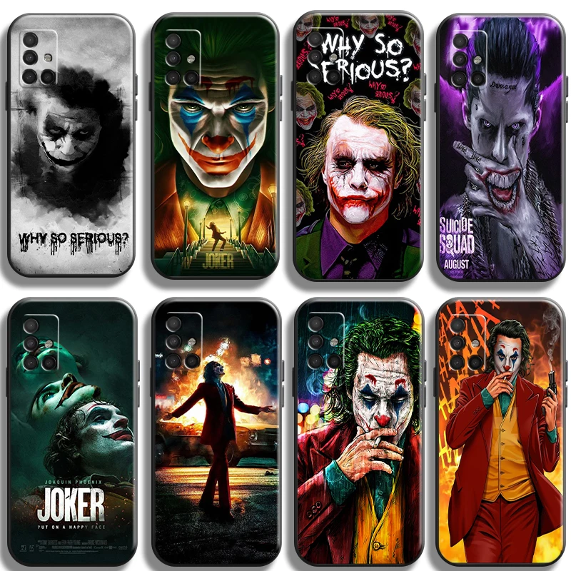 

Funny Joker Clown Phone Cases For Samsung S20 S21 FE Plus Ultra Protective Shell Smartphone ShockProof Unisex Carcasa TPU