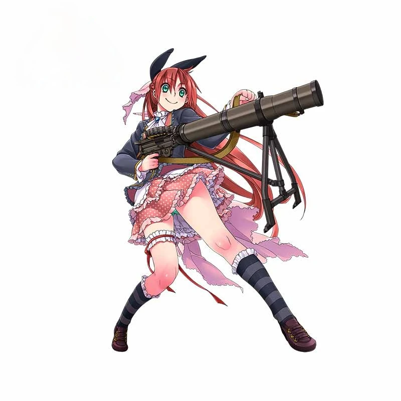 

Anime Girl Guns Car Stickers Interesting Bumper Trunk Laptop Tank Cap Motorcycle Decal Waterproof for PVC13x11cm