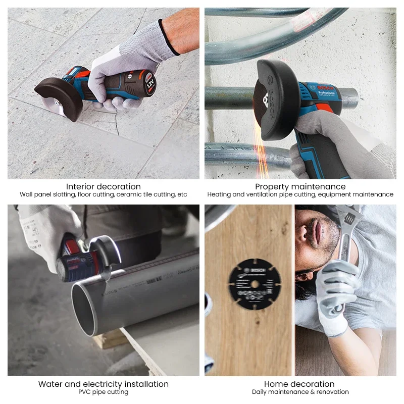 Bosch GWS 12V-76 Аккумуляторная угловая шлифовальная машина 76 мм Режущий диск 19500 об/мин