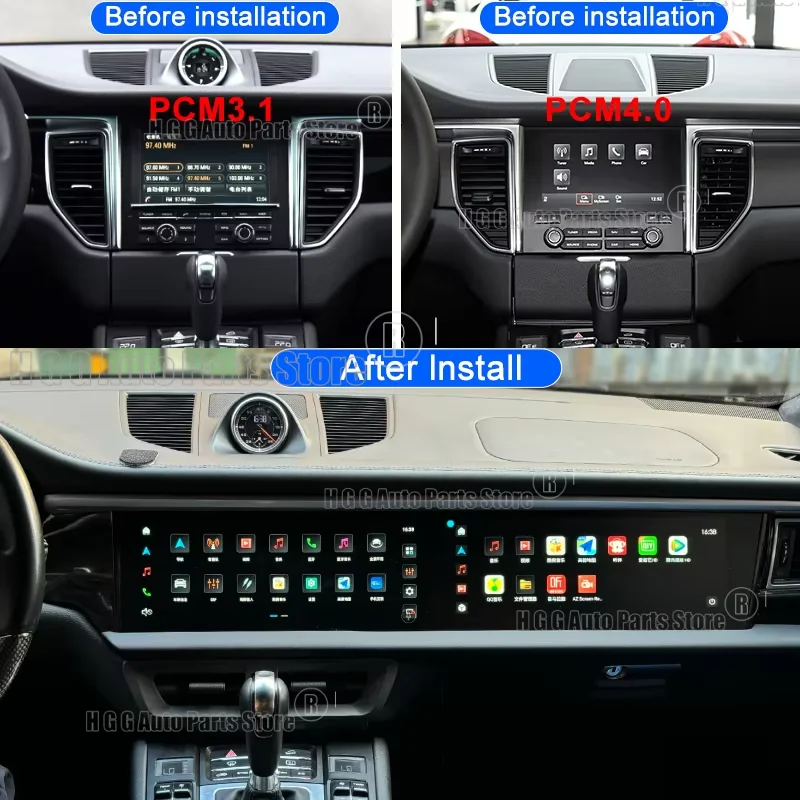 Фото Автомагнитола Android 2din для Porsche Macan 2011-2017, мультимедийный видеоплеер HU 8G+256GB, 4G LTE, беспроводной Dual Screen, BT, Carplay №3