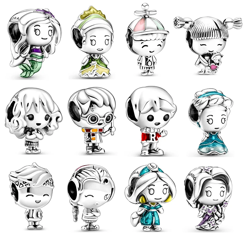 

Ювелирные изделия Pulseras Mujer Fit Original Pandora DIY подарок очаровательные браслеты из стерлингового серебра браслеты