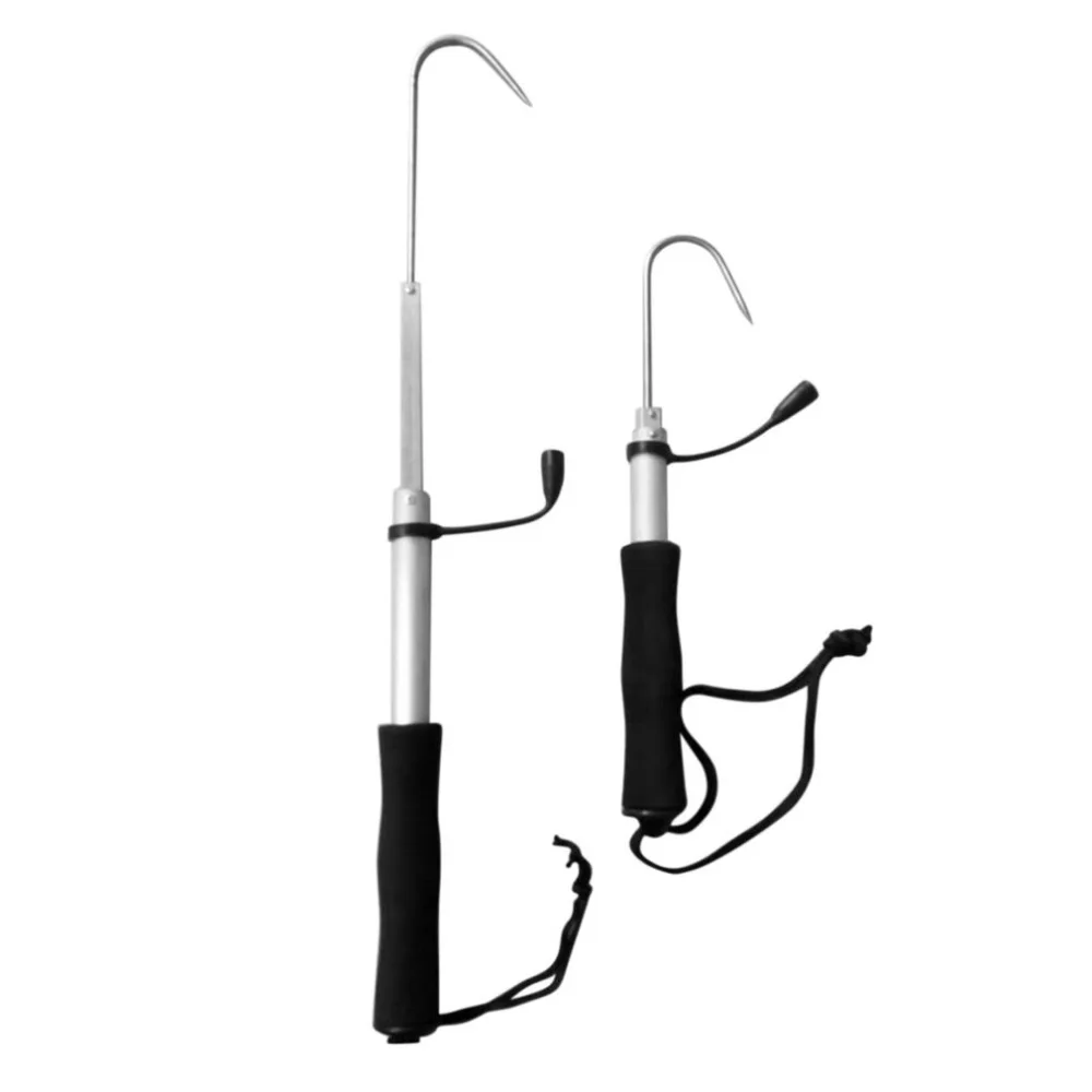 

Stainless Steel Flexible Fishing Gaff Grip Holder Hook Shape Fishing Spear Crank Sea Fishing Gripper Control Tools Accessories