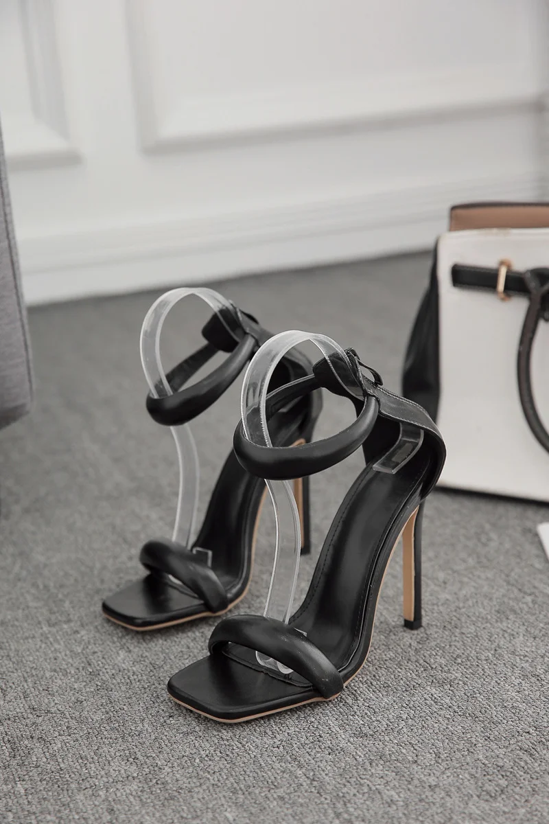 Summer Gladiator Ankle Zipper Women Sandals Thin Heel High Fashion Hollow Out Boot Sandals Party Shoes Pumps Size 34-43