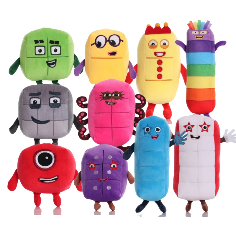 

14-28CM Numberblocks Plush Toys Doll Cartoon Number Stuffed Toy Math Enlightenment Blocks Plushie Educational Figure Kids Gift