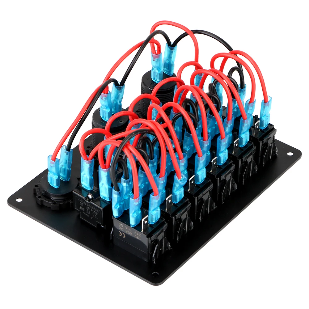 Автомобильный морской катер с двумя USB-портами 6-клавишный клавишный